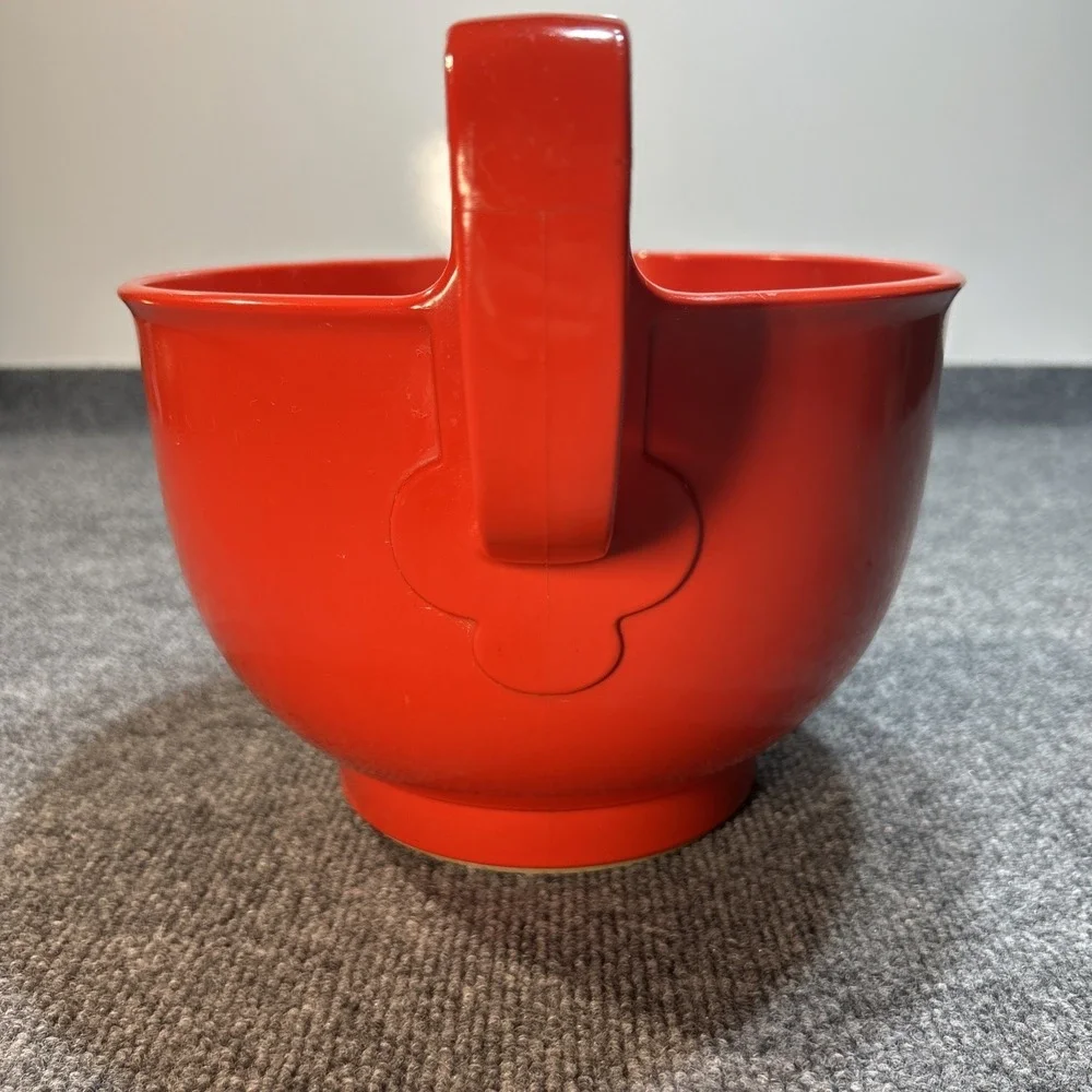 Vintage Dansk Gourmet Designs Red Melamine 4.5Qt 4.3L Large Mixing Bowl 1970s
